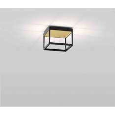 serien.lighting REFLEX² S 150 black | pyramid structure gold