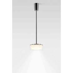 serien.lighting CURLING Suspension Tube | shade acrylic glass, reflector conical opal