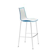 SCAB Design Zebra Bicolore barstool H. 80 | coated frame