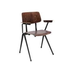 Satelliet Originals S-17 AC, frame black, seat, back and arm ebony
