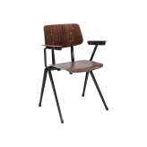 Satelliet Originals S-17 AC, frame black, seat, back and arm ebony