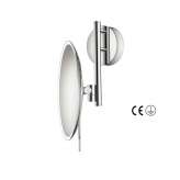 SANCO cosmetic mirrors | Wall mounted magnifying mirror x5 with LED