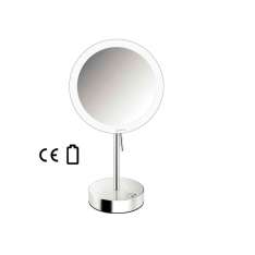 SANCO cosmetic mirrors | Wall mounted magnifying mirror x4 with LED