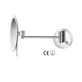 SANCO cosmetic mirrors | Wall mounted magnifying mirror x4 with LED