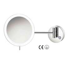 SANCO cosmetic mirrors | wall mounted magnifying mirror x4 with LED