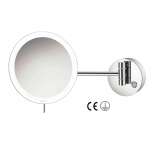 SANCO cosmetic mirrors | wall mounted magnifying mirror x4 with LED