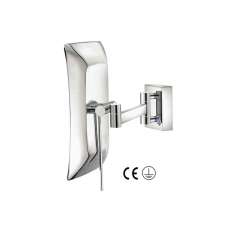 SANCO cosmetic mirrors | Wall mounted magnifying mirror x4 with LED
