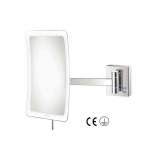 SANCO cosmetic mirrors | Wall mounted magnifying mirror x4 with LED