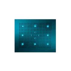 rvb Contemporary | Concealed rain shower head, 2 spray, chromotherapy