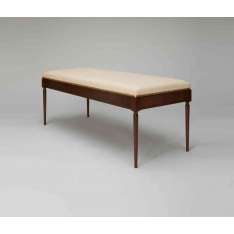 Roll & Hill The Judy Bench (Black Walnut/Vachetta Leather)