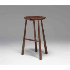 Roll & Hill Taper Bar Stool (Black Walnut)