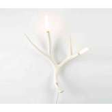 Roll & Hill Superordinate Antler Sconce with plug (White)