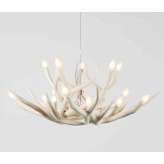 Roll & Hill Superordinate Antler Chandelier - 10 Antlers (White)
