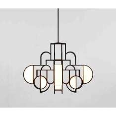 Roll & Hill Moonrise Chandelier (Matte Black)