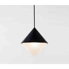 Roll & Hill Half & Half Pendant - Cone (Black)