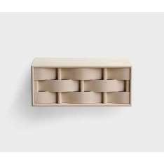 Ringvide Studio Weave Bedside 60. Birch wood, natural oil