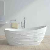 Riluxa SOLID SURFACE | Venezia Freestanding Solid Surface Bathtub - 160cm