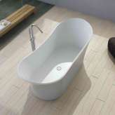 Riluxa SOLID SURFACE | Marbella Freestanding Solid Surface Bathtub - 175cm