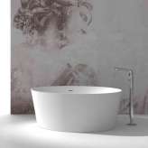 Riluxa SOLID SURFACE | Grenoble Freestanding Solid Surface Bathtub - 140cm