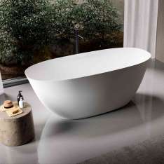 Riluxa SOLID SURFACE | Caracas Freestanding Solid Surface Bathtub - 160cm