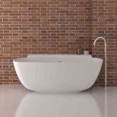 Riluxa SOLID SURFACE | Bordeaux Freestanding Solid Surface Bathtub - 160cm