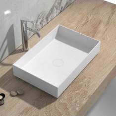 Riluxa SOLID SURFACE | Zinnia Solid Surface Countertop Washbasin