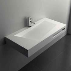 Riluxa SOLID SURFACE | Quince Solid Surface Wall Mounted Washbasin