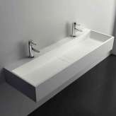 Riluxa SOLID SURFACE | Lavatera Solid Surface Wall Mounted Washbasin - 120cm