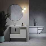 Riluxa SOLID SURFACE | Amsterdam Freestanding Solid Surface Vanity Unit