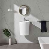 Riluxa SOLID SURFACE | Bloom Solid Surface Wall Mounted Washbasin