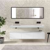 Riluxa MDF | Gaia Classic Wall-Mounted MDF Bathroom Cabinet - 3 drawers