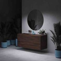 Riluxa CORIAN® COLOUR | Sagitta Basin + Gaia Renaissance all Corian® Colour Vanity Unit - 2 drawers