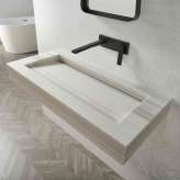 Riluxa CORIAN® COLOUR | Sagitta Plus Wall Mounted Washbasin