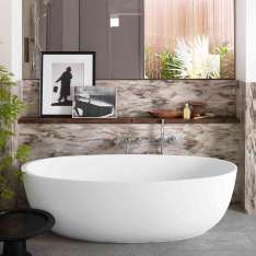 Riluxa CORIAN® | Delight 8430 Freestanding Corian® Bathtub