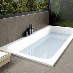 Riluxa CORIAN® | AQUILA Built-in DuPont™ Corian® Bathtub - Integrated