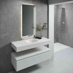 Riluxa CORIAN® | Relax 7320 DuPont™ Corian® Wall Mounted Washbasin