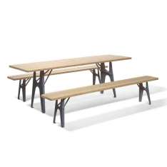 Richard Lampert Ludwig table and bench