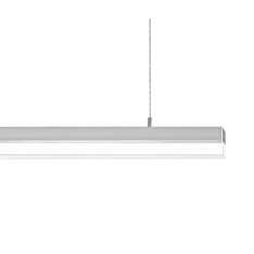 RIBAG SPINAled pendant lamps with linear lense natural anodised