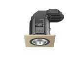 RIBAG SPARK Downlight 1400 with quadratic rim champagne anodised