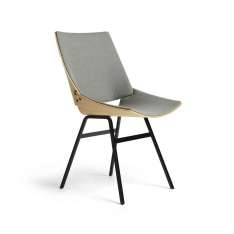 Rex Kralj Shell Chair Seat and back upholstery, Natural Oak