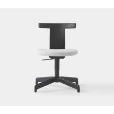 Resident Jiro Swivel Chair Black - Black Base - Upholstered