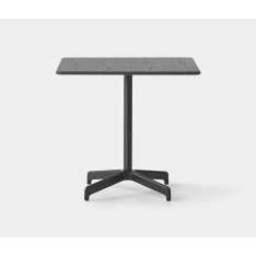 Resident Jiro Bistro Table - Black Base - Square Solid Oak Top - Black