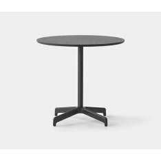 Resident Jiro Bistro Table - Black Base - Round Solid Oak Top - Black