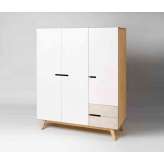 Radis Furniture Wardrobe HUH with 3 doors and 2 drawers