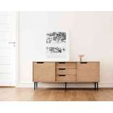 Radis Furniture Sideboard NOBLE with 3 drawers