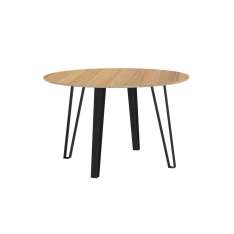 Radis Furniture Round dining table VISTA oak veneered