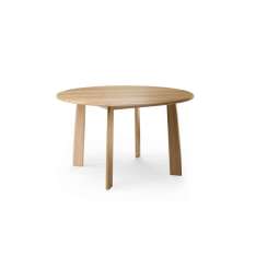 Quodes Stone round table, solid oak, 130 cm diameter