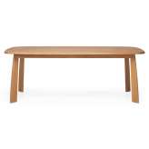 Quodes Stone rectangular table solid oak