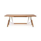 Quodes Stammtisch rectangular table, solid wood tabletop