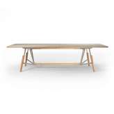 Quodes Stammtisch rectangular table, plywood tabletop